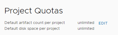 Project quotas