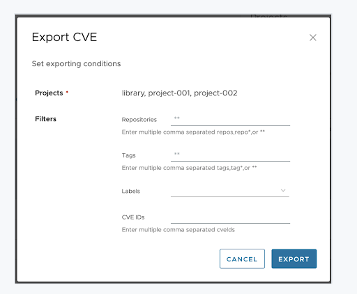 CVE Export
