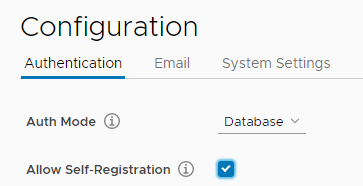 Enable self-registration