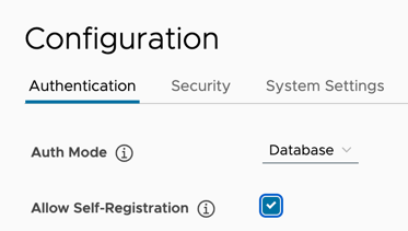 Enable self-registration