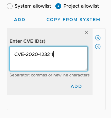 Add project CVEs