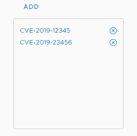 Add and remove system CVEs
