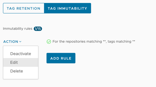 Immutability rules