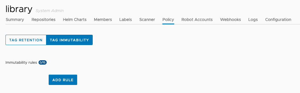 Add an immutability rule